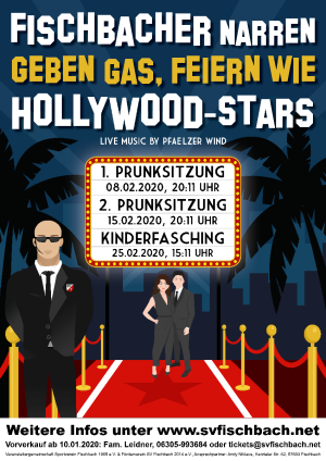 Fischbach Fasching 2020 Fischbacher Narren geben Gas, feiern wie Hollywood-Stars